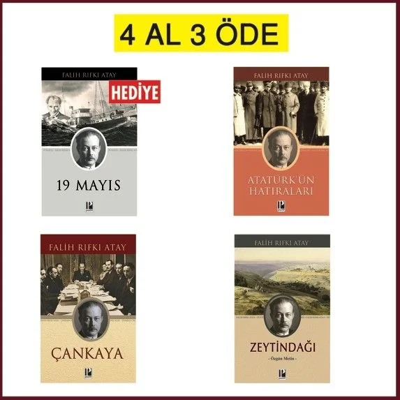 Zeytindağı-Çankaya-Atatürk'ün Hatıraları - 19 Mayıs Seti 4 Al 3 Öde ( 1 Kitap Hediye)