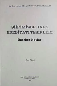 Şiirimizde Halk Edebiyatı Tesirleri Üzerine Notlar 22-B-6