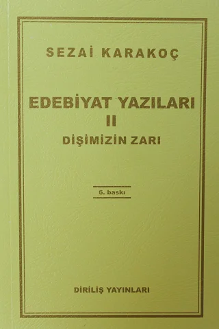 Edebiyat Yazıları 2 (Dişimizin Zarı )