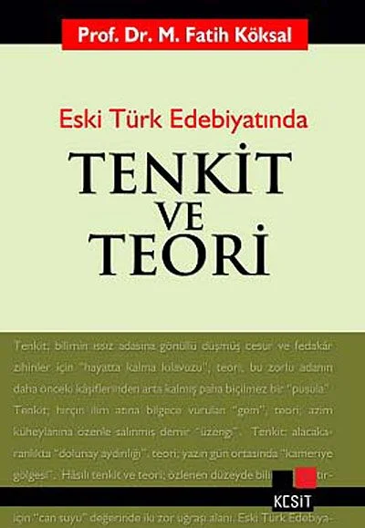 Tenkit ve Teori Eski Türk Edebiyatında